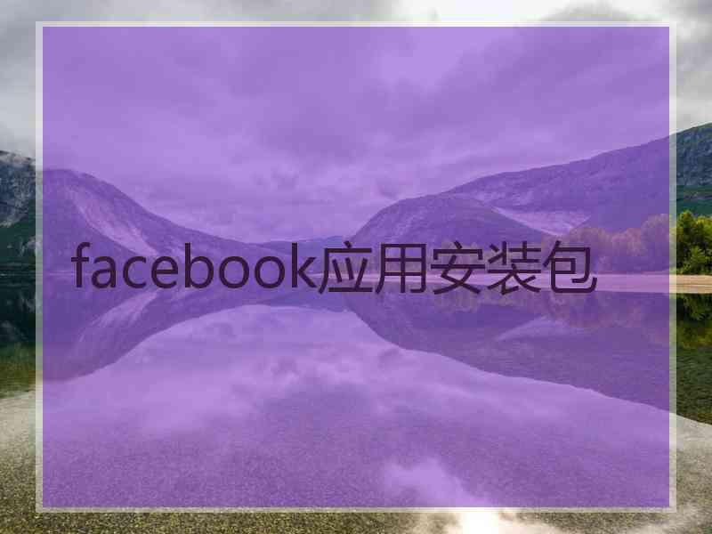 facebook应用安装包