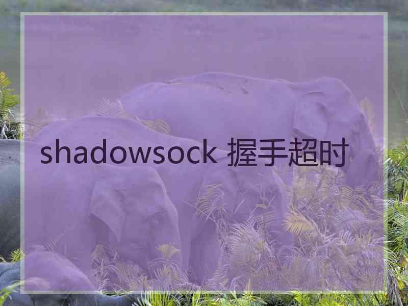 shadowsock 握手超时