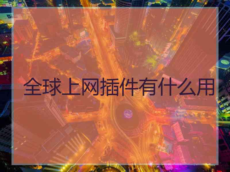 全球上网插件有什么用