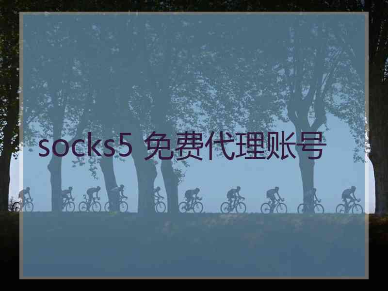 socks5 免费代理账号